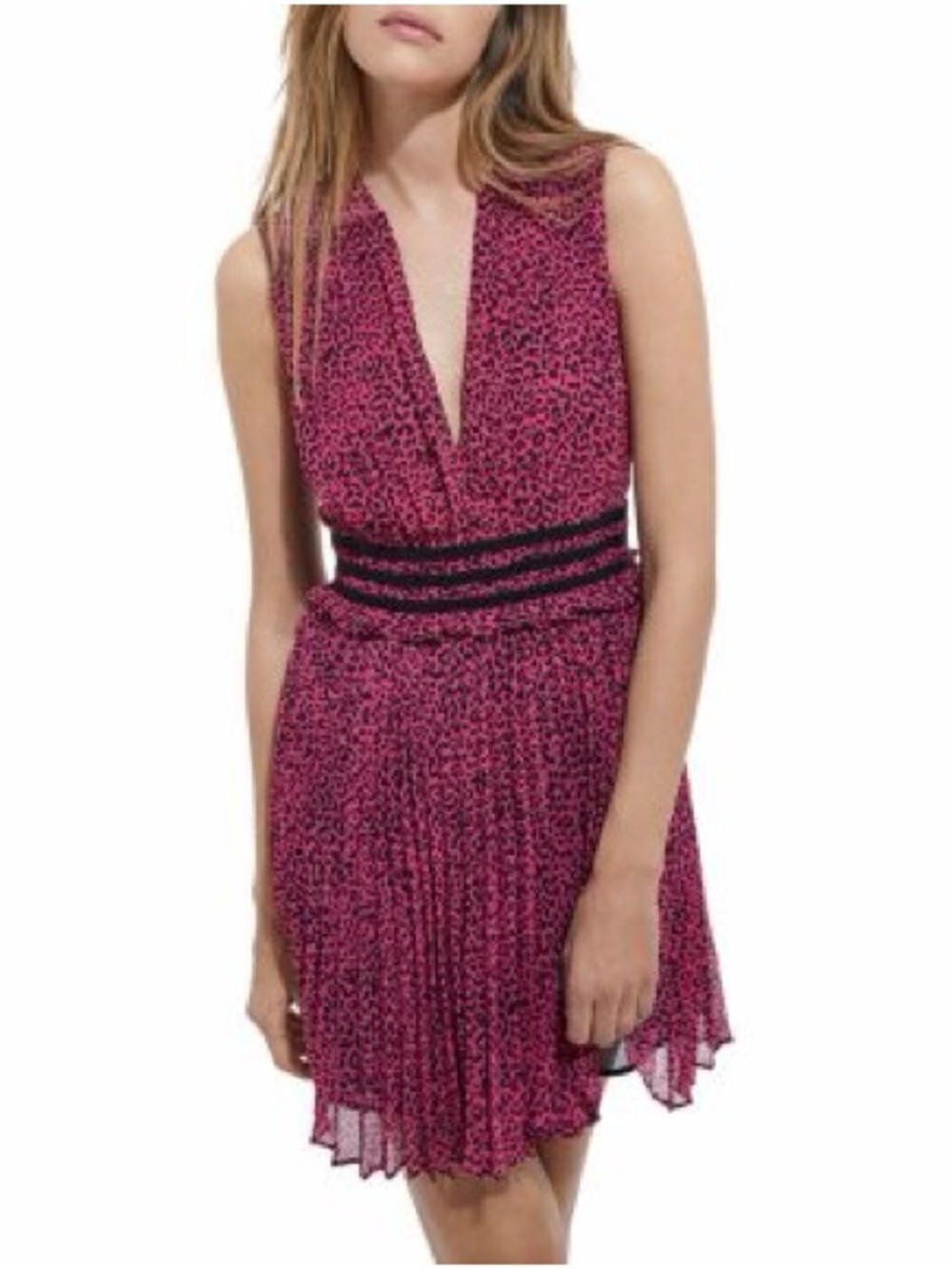 The Kooples Punk Leo Pleated Dress